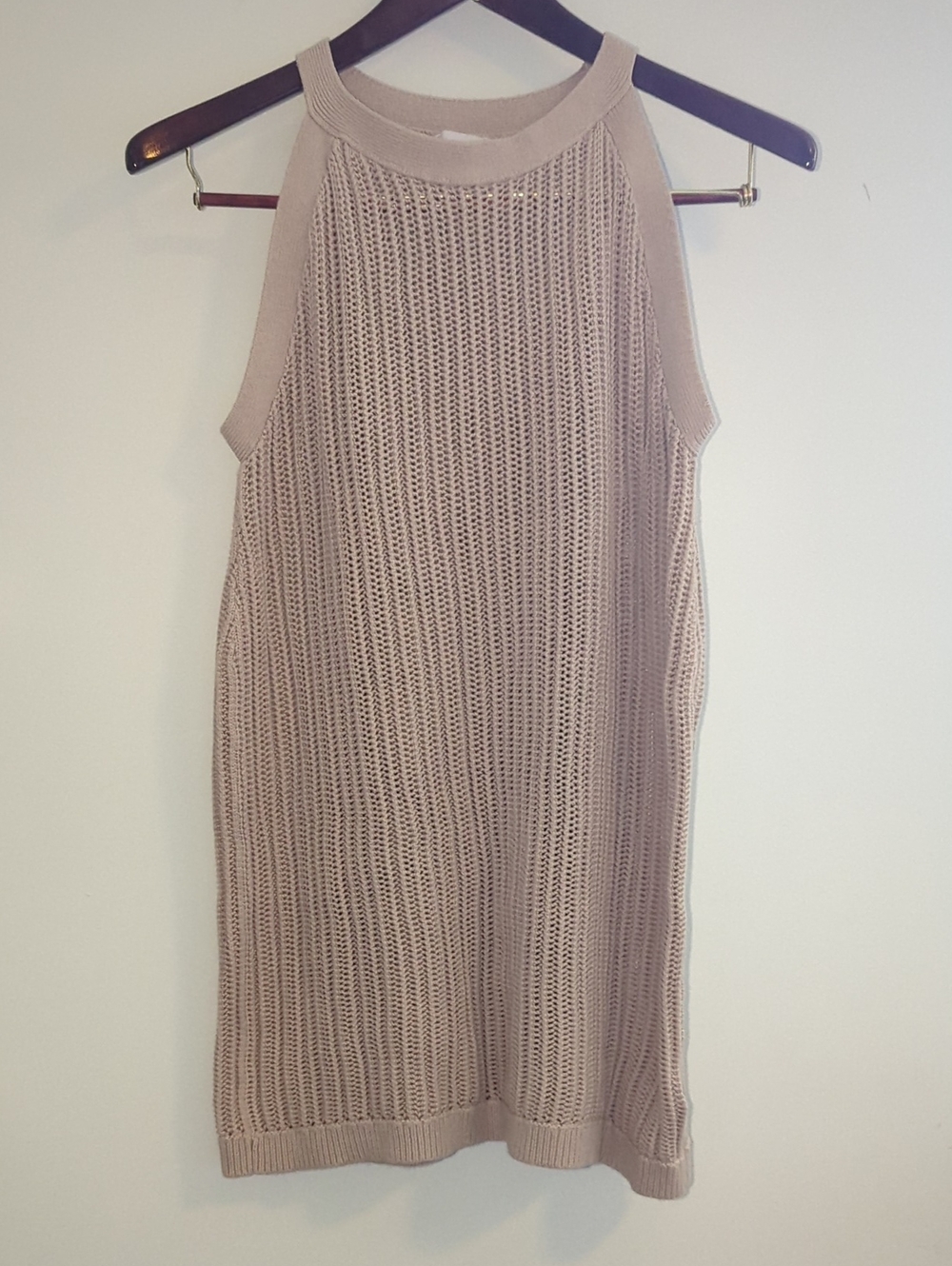 Summer salt Sleeveless Knit Midi Dress Tan Size M Summer Bikini Coverup